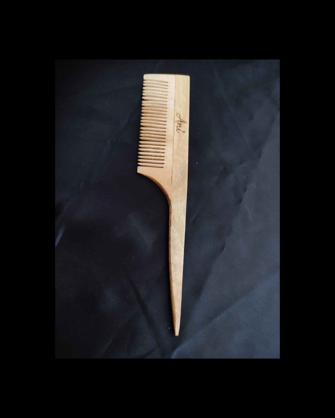 Wooden Neem Pin tail comb