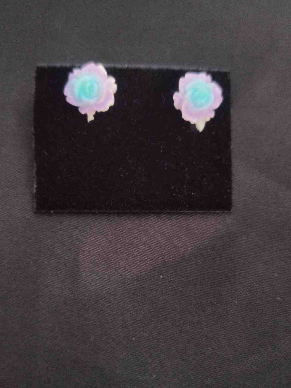 Rose kid Earrings