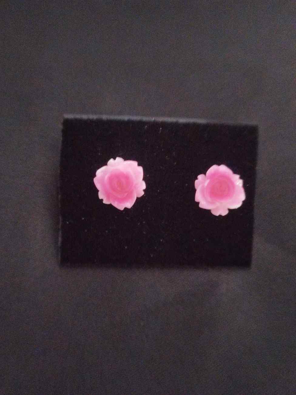 Rose kid Earrings