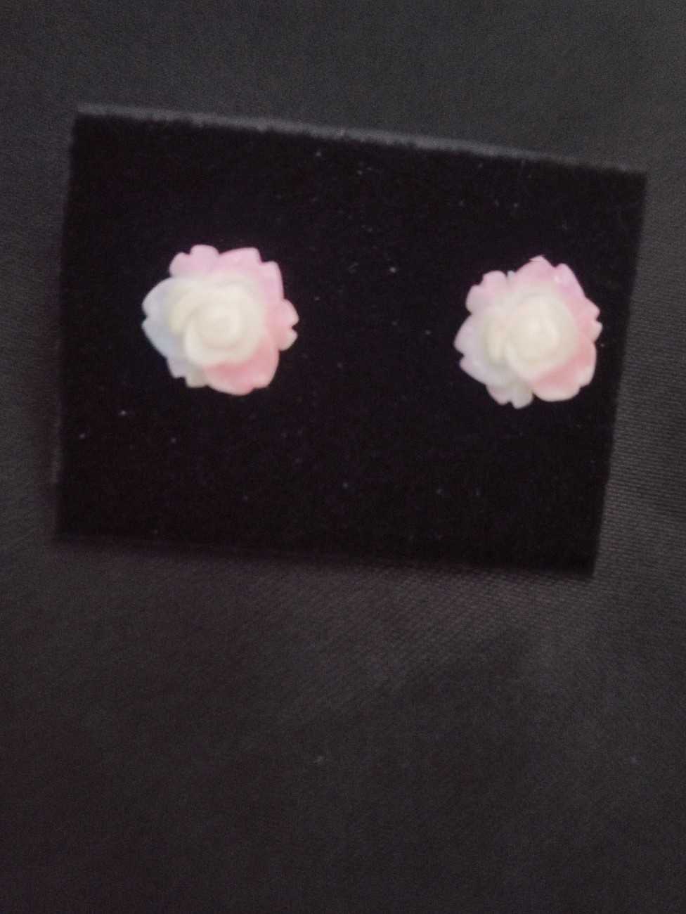 Rose kid Earrings