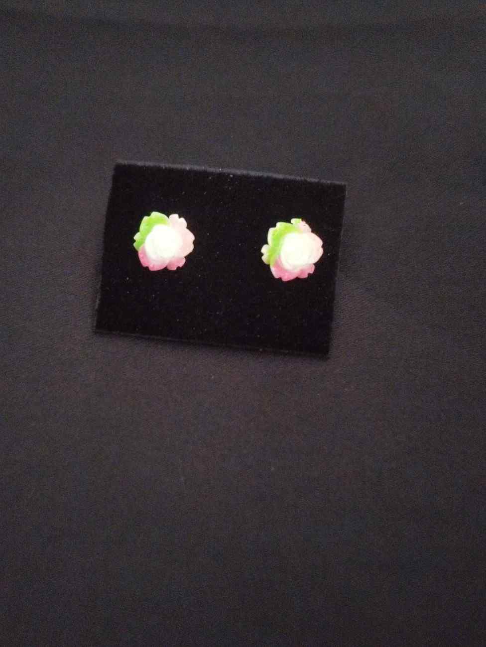 Rose kid Earrings