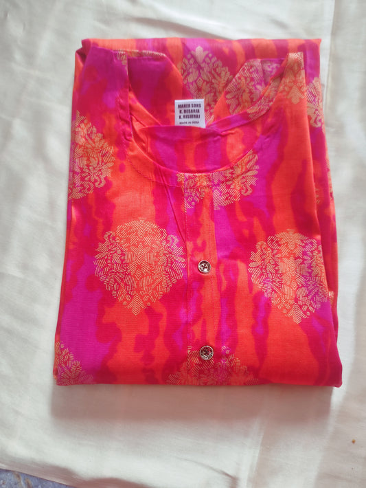 Shining Red Kurta