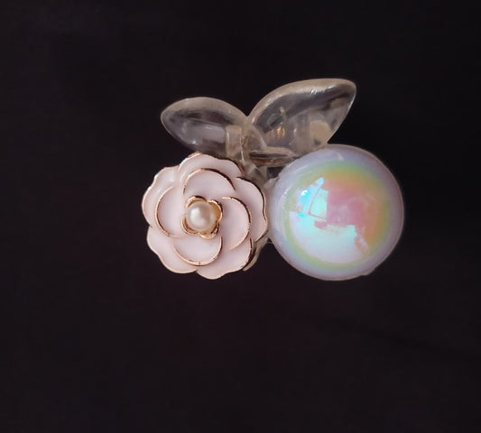 Korean black & white Rose Clutchers