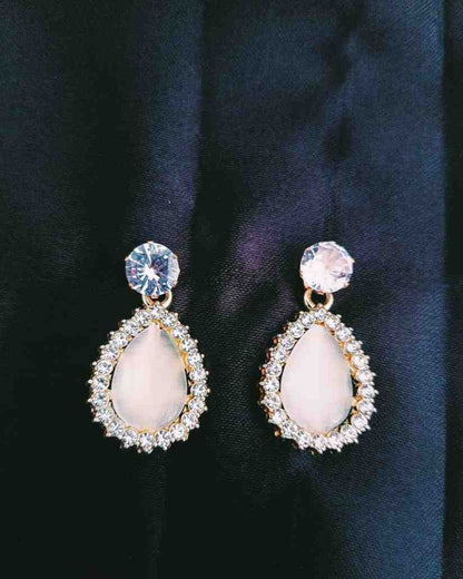 Golden Stone Korean earring