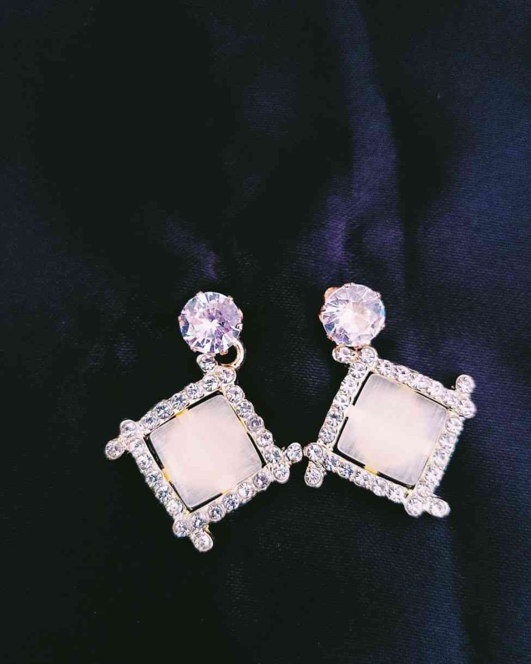 Golden Stone Korean earring