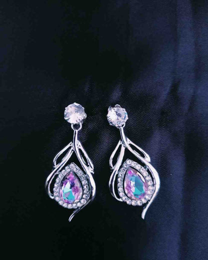 Korean Silver Stone Earring