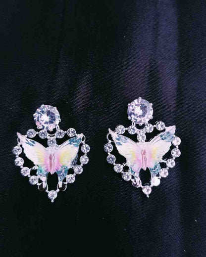 Korean butterfly stone Earring
