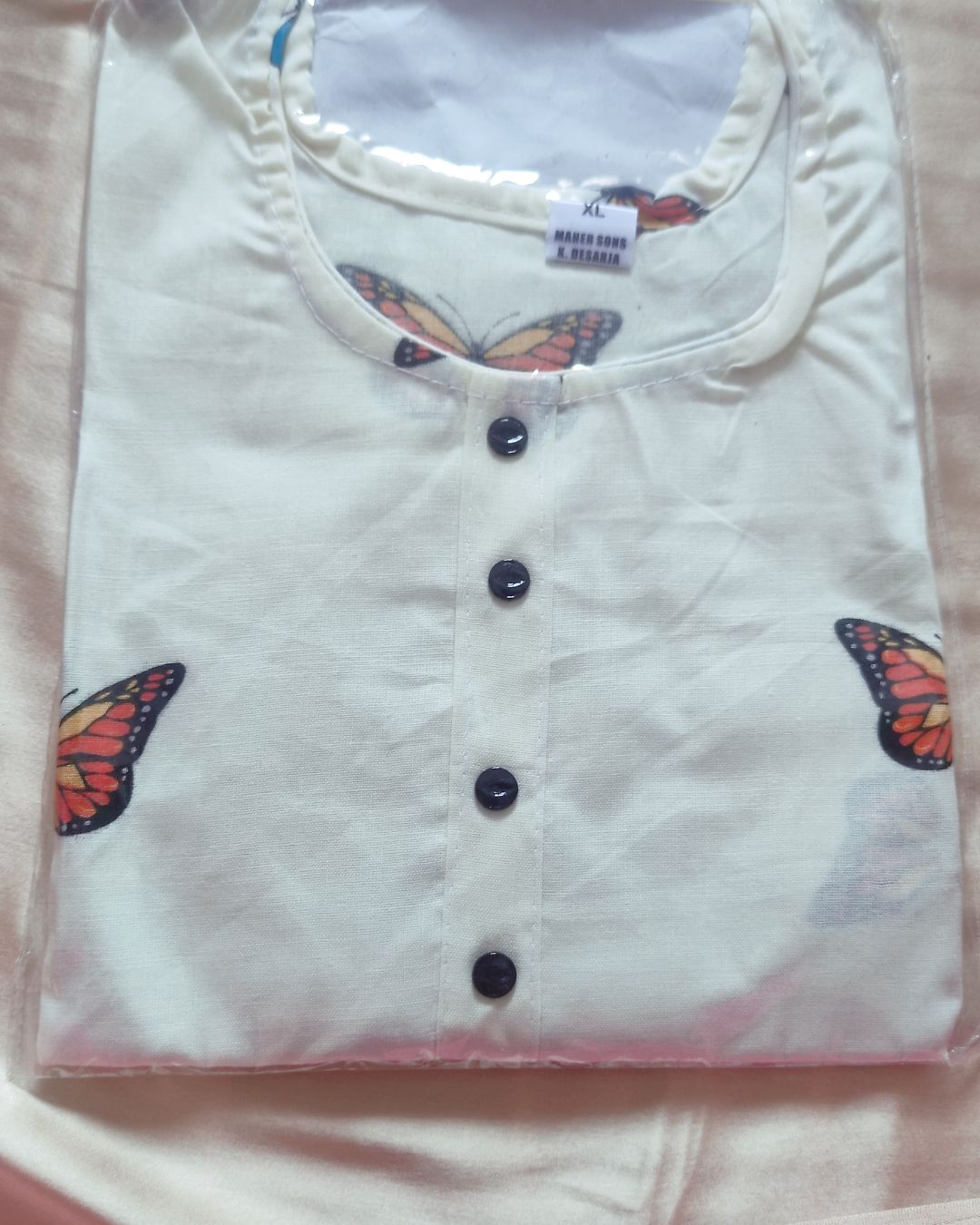 White Butterfly Kurti