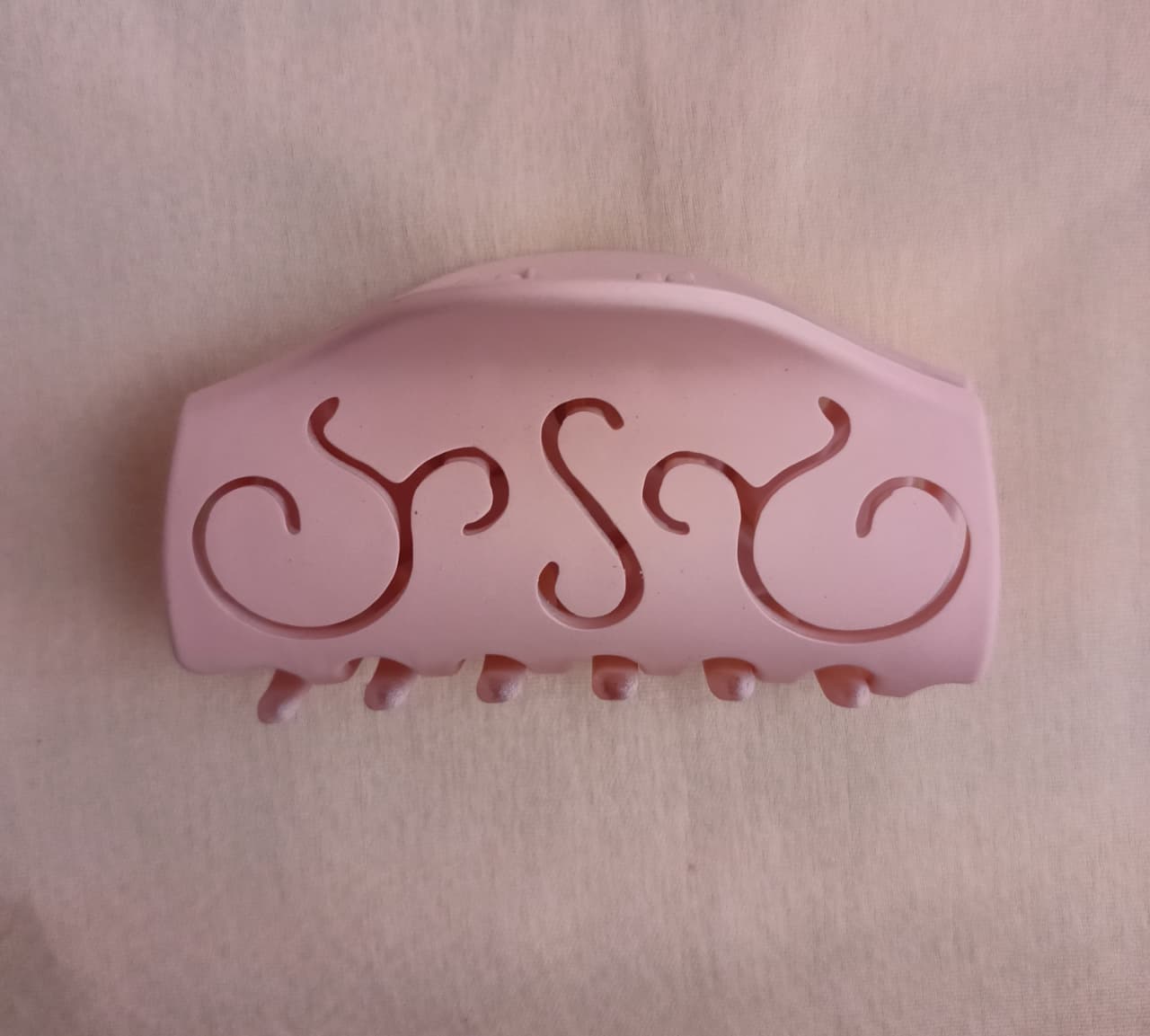 Matte FloralCurl Claw Clips