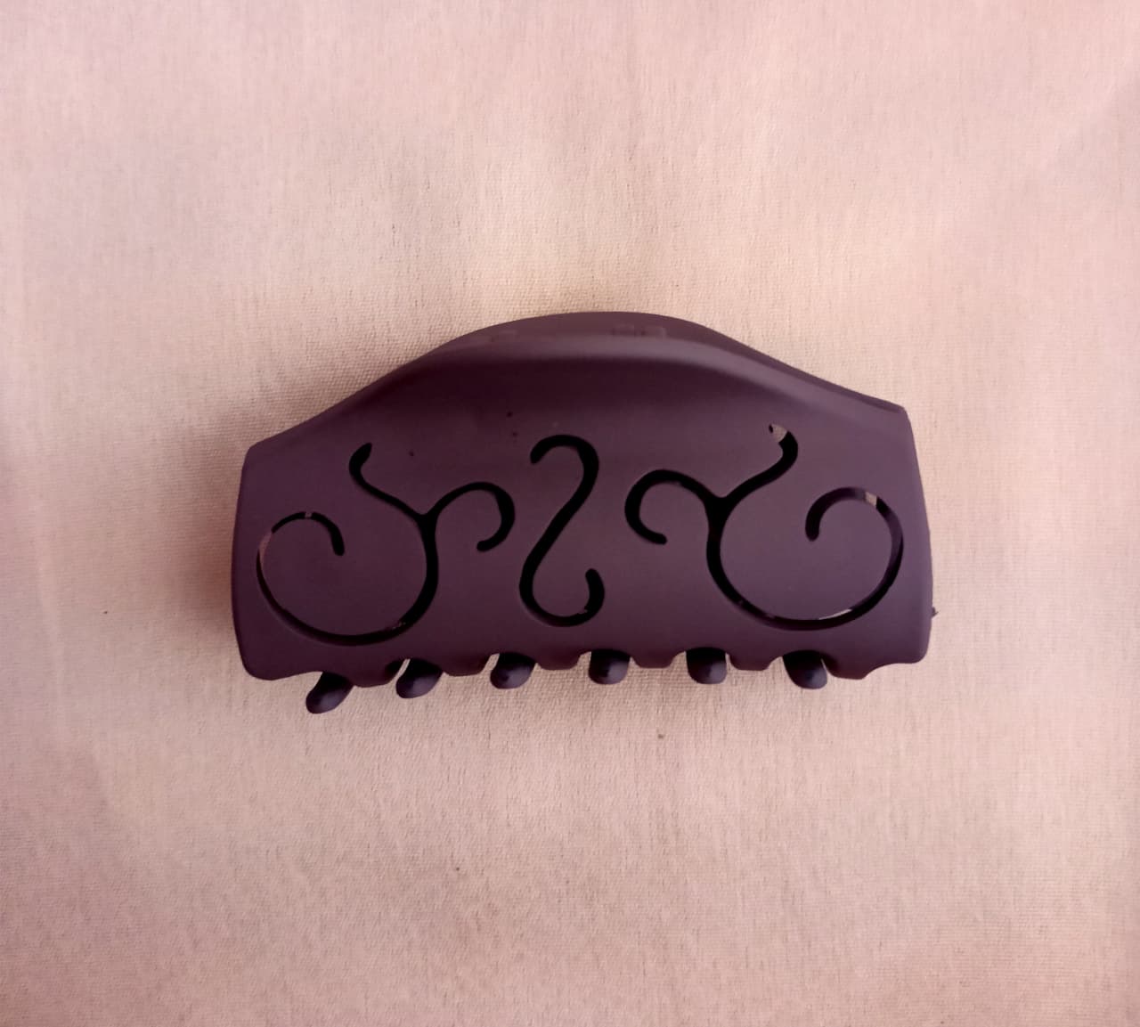 Matte FloralCurl Claw Clips